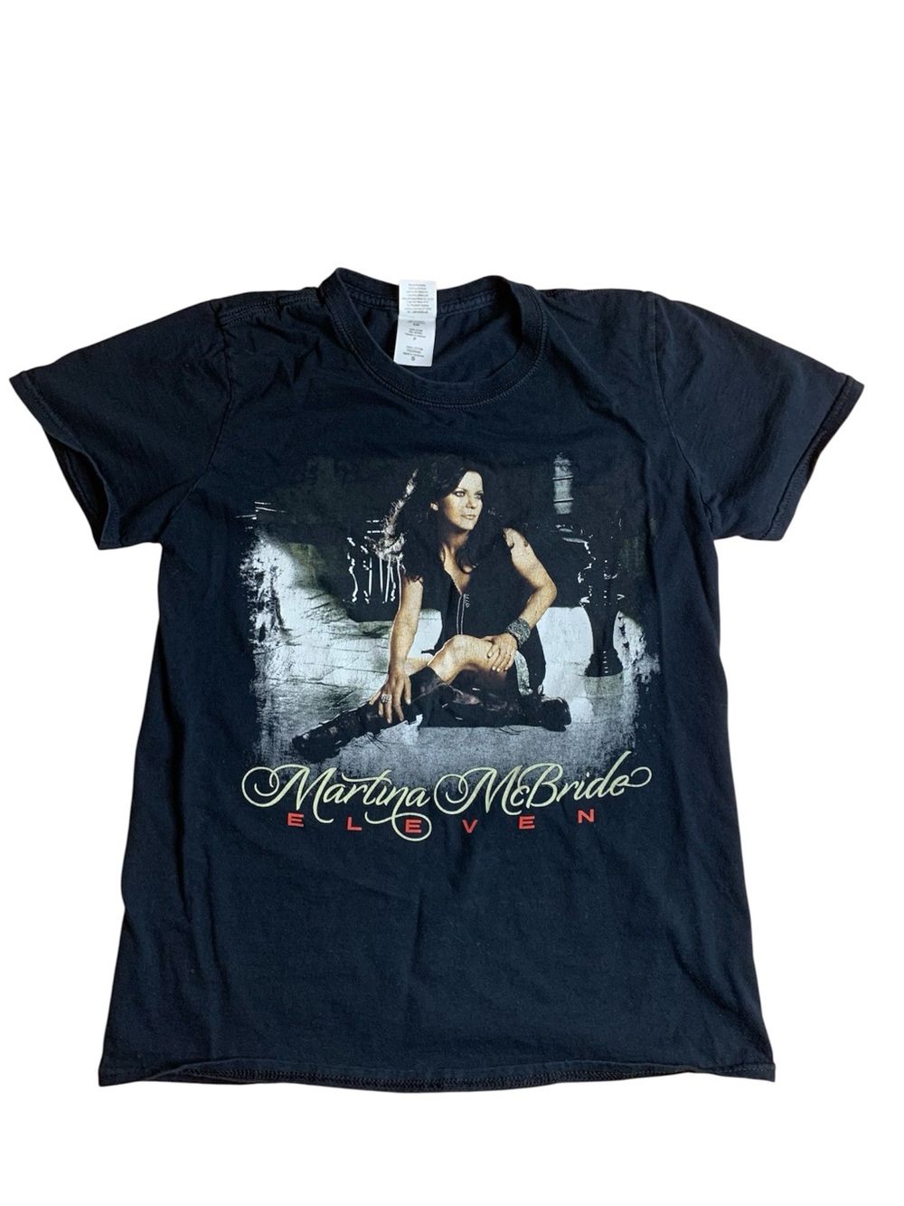 Martina McBride Eleven Concert Tour Graphic Tee Small Black Gildan Softstyle